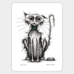 Ugly cat Sticker